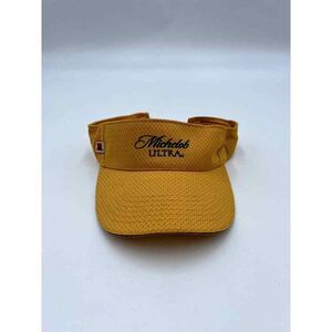 Y2K 2002 Michelob Ultra Strapback Yellow Golf Visor Adjustable